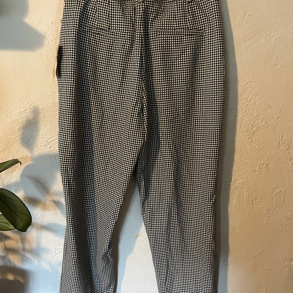 JOIE PAPER WAIST PANTS- CHECKERED BLACK AND WHITE- NWT - Picture 4 of 6